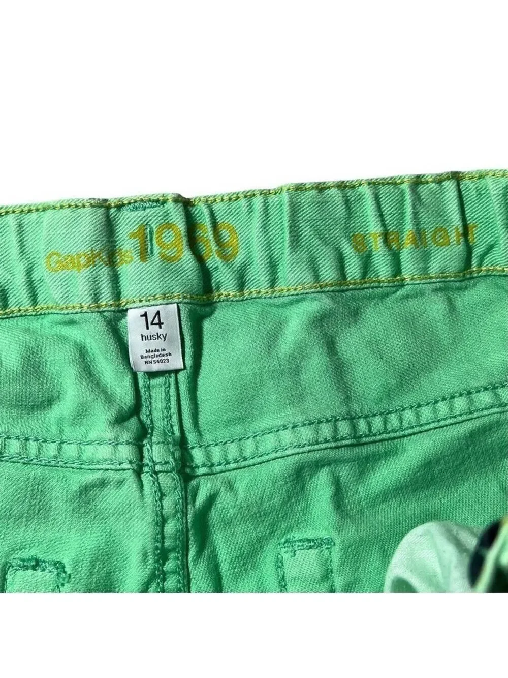 Gap Boy’s Straight Leg Jeans Green Size 14 Husky